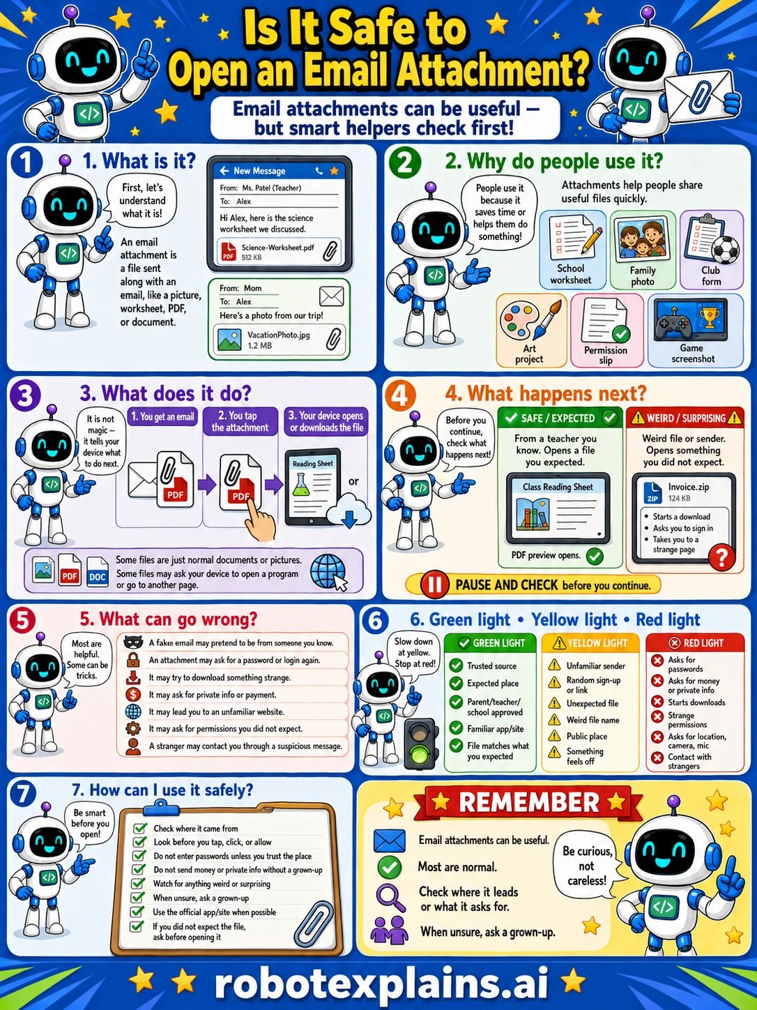 Infographic: Is It Safe to Open an Email Attachment?. Check before you open.