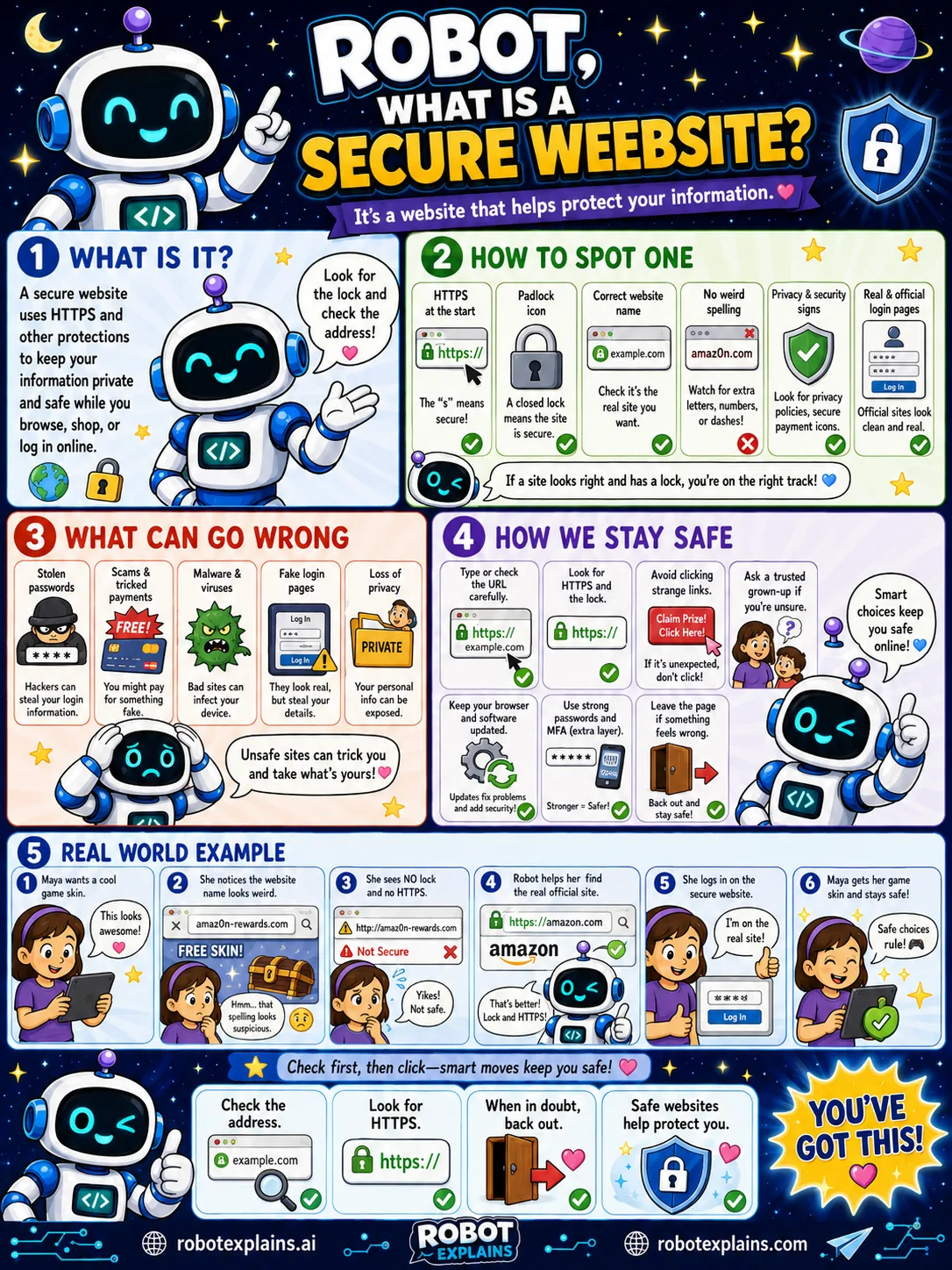 Infographic: What Is a Secure Website?. Putting the checks together.