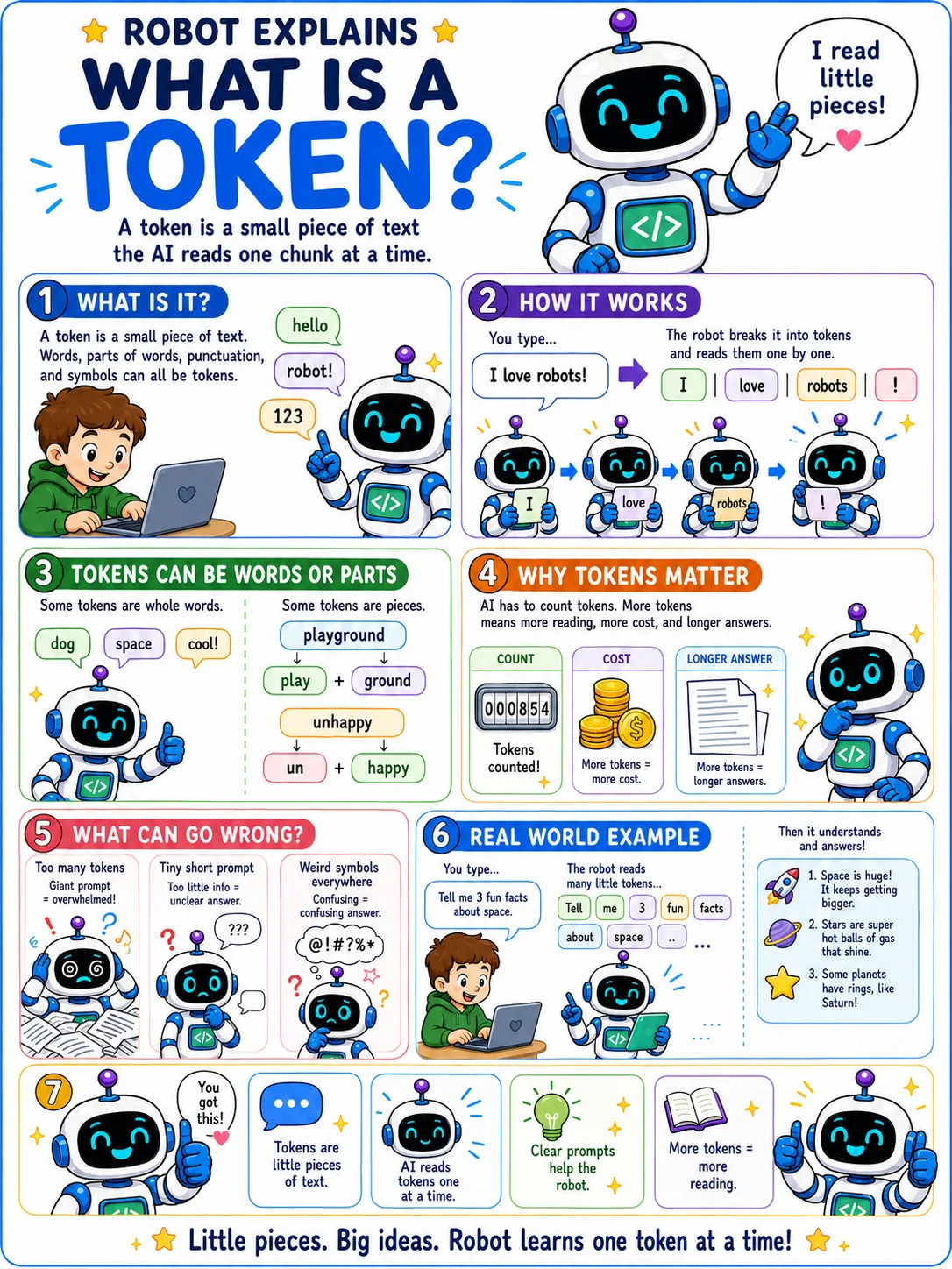 Infographic: What Is a Token?. The pieces it reads.